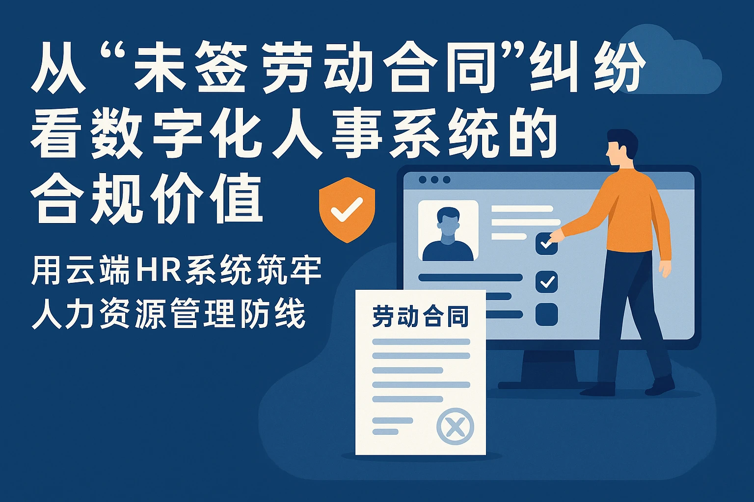 从“未签劳动合同”纠纷看数字化人事系统的合规价值——用云端HR系统筑牢人力资源管理防线