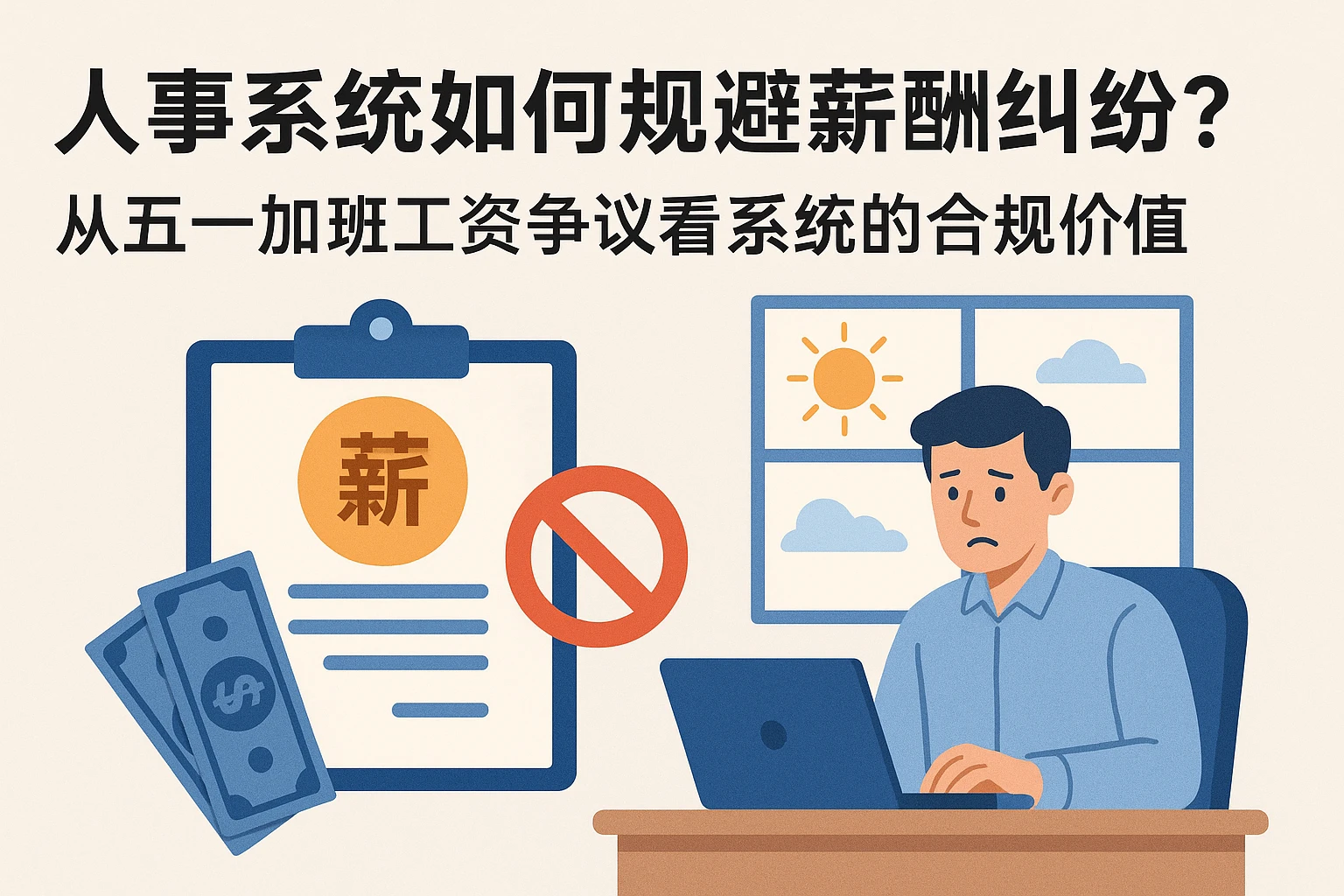 人事系统如何规避薪酬纠纷？从五一加班工资争议看系统的合规价值