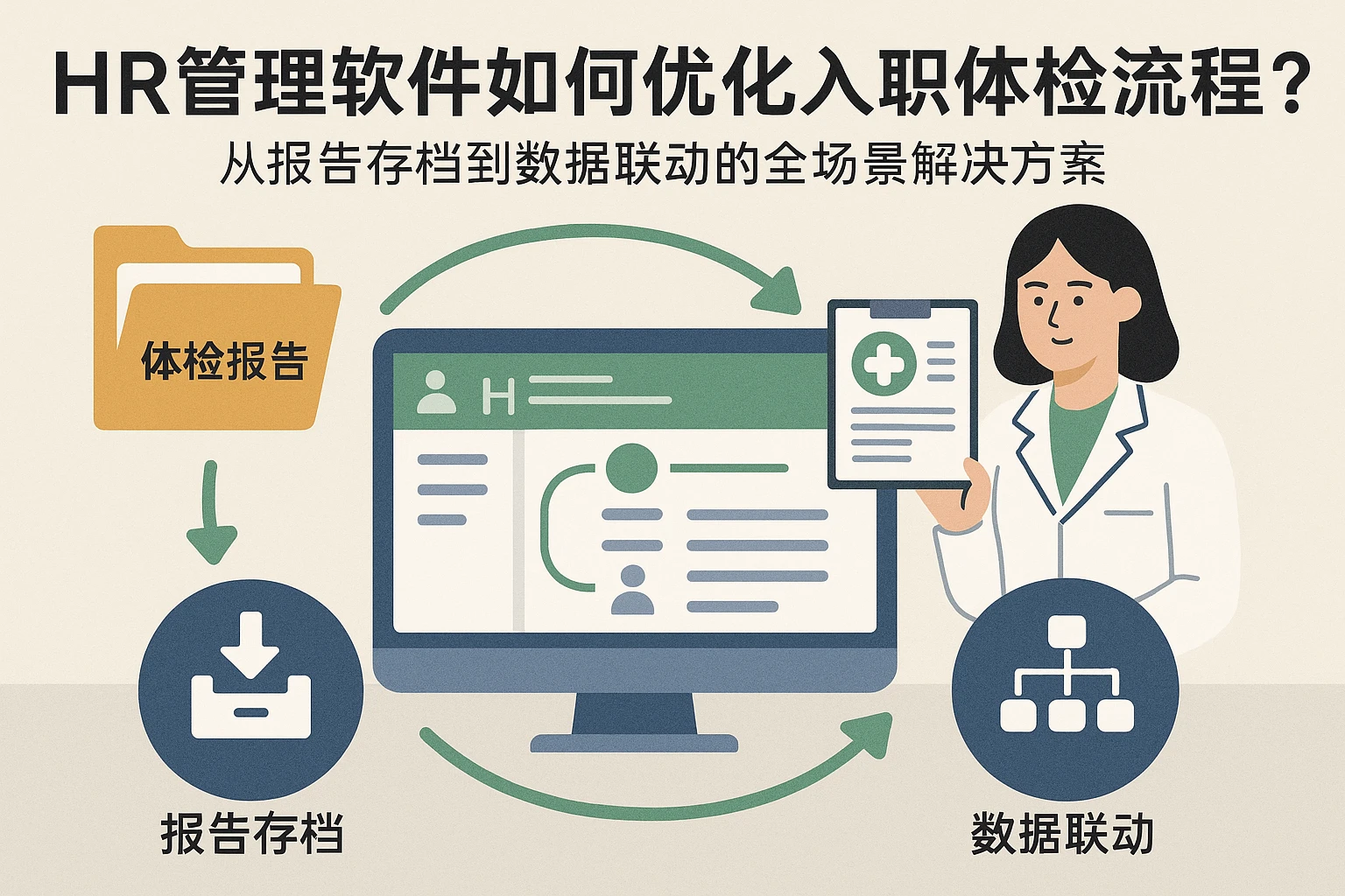 HR管理软件如何优化入职体检流程？从报告存档到数据联动的全场景解决方案