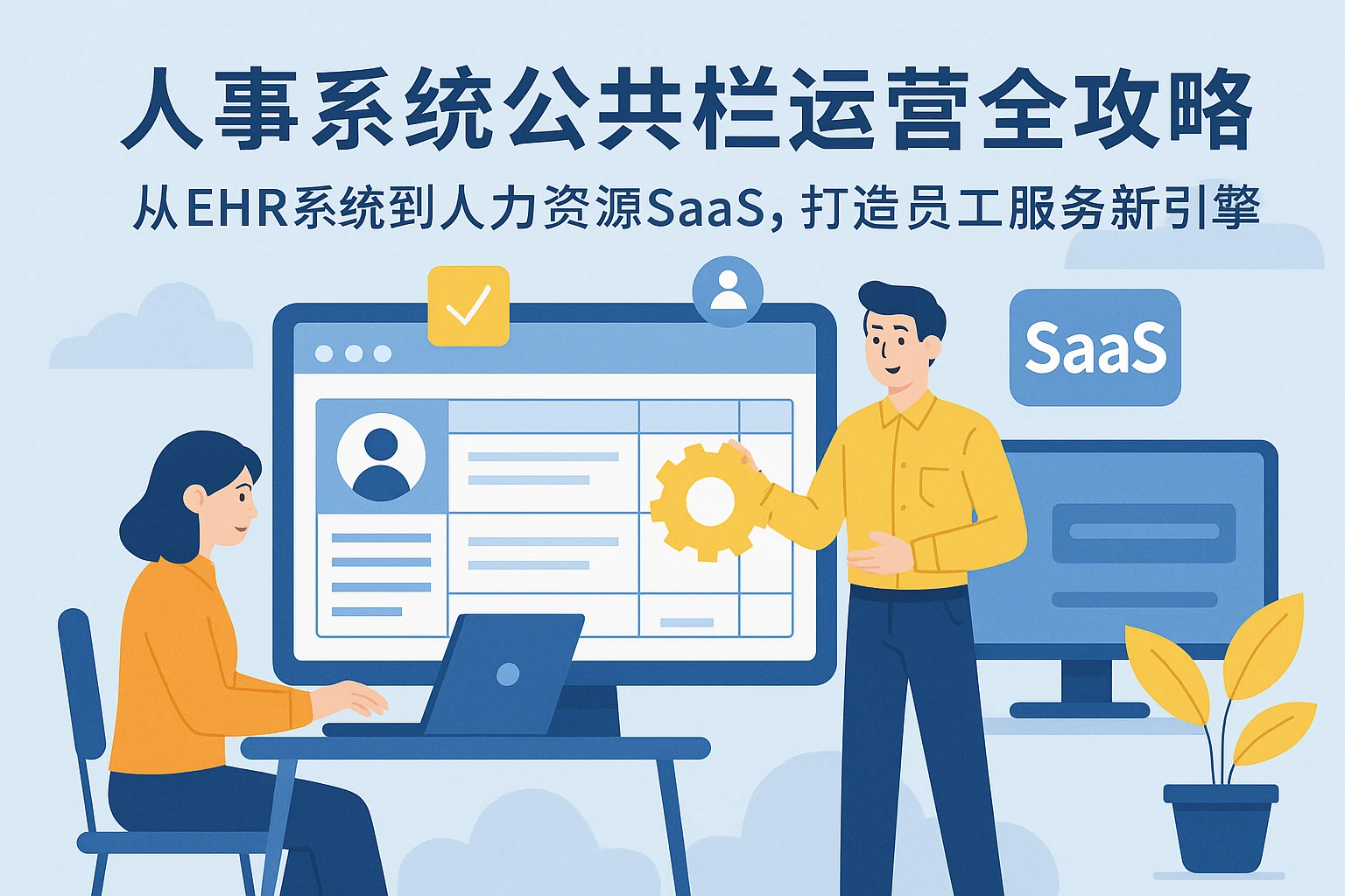 人事系统公共栏运营全攻略：从EHR系统到人力资源SaaS，打造员工服务新引擎