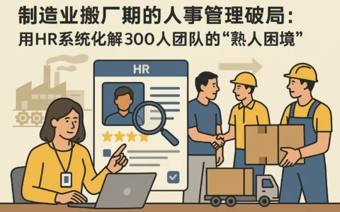 制造业搬厂期的人事管理破局：用HR系统化解300人团队的“熟人困境”