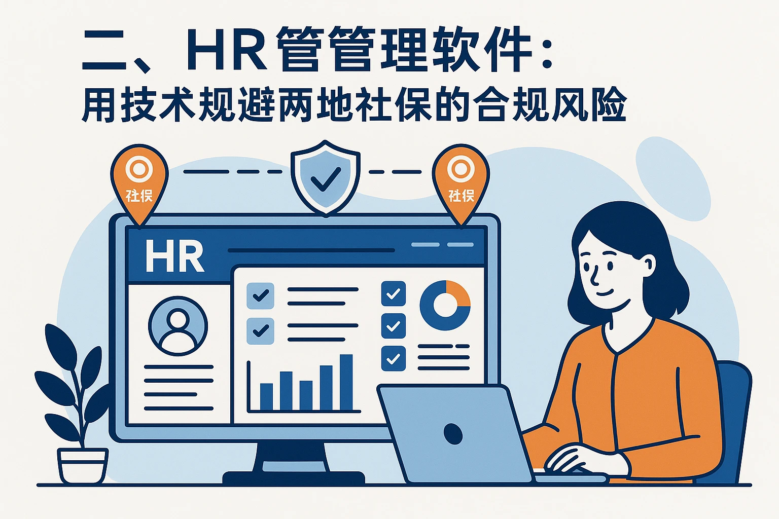 二、HR管理软件：用技术规避两地社保的合规风险