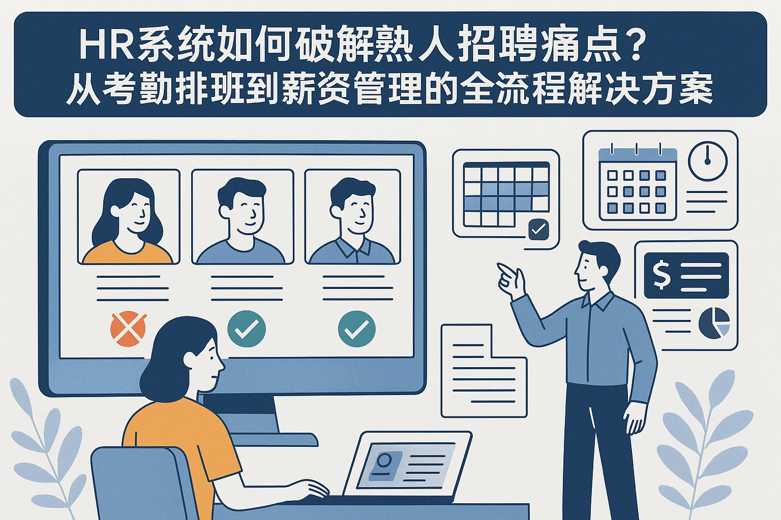 HR系统如何破解熟人招聘痛点？从考勤排班到薪资管理的全流程解决方案