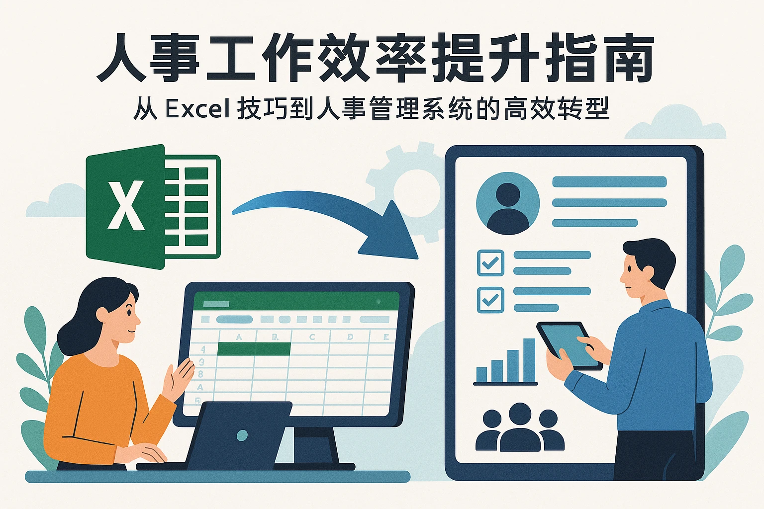人事工作效率提升指南：从Excel技巧到人事管理系统的高效转型
