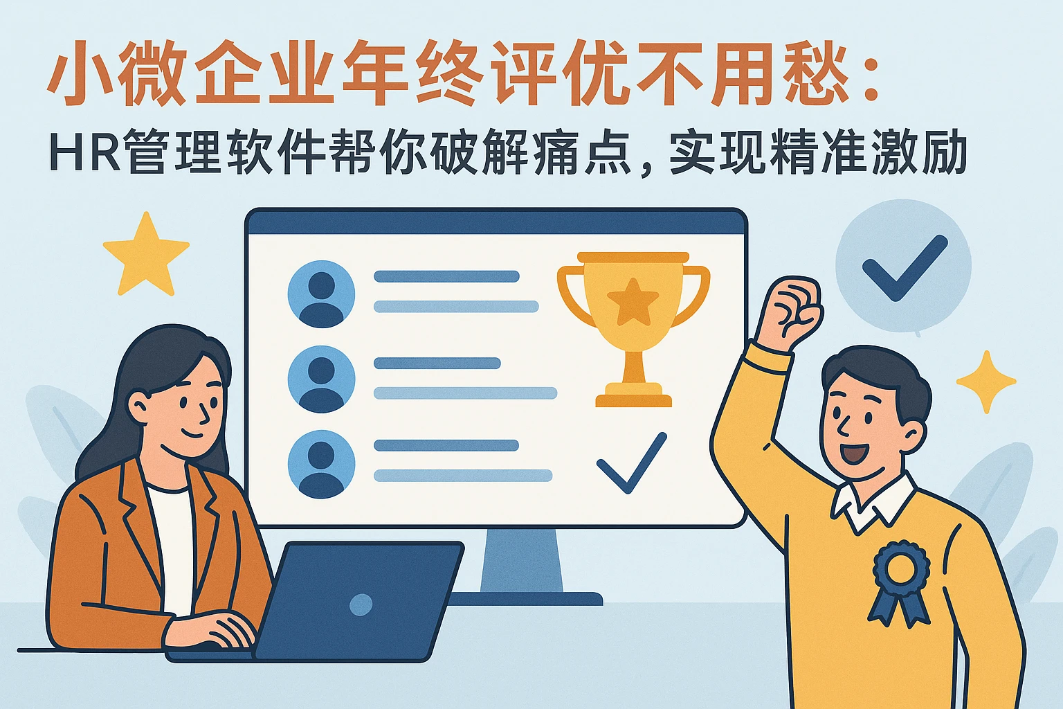 小微企业年终评优不用愁：HR管理软件帮你破解痛点，实现精准激励