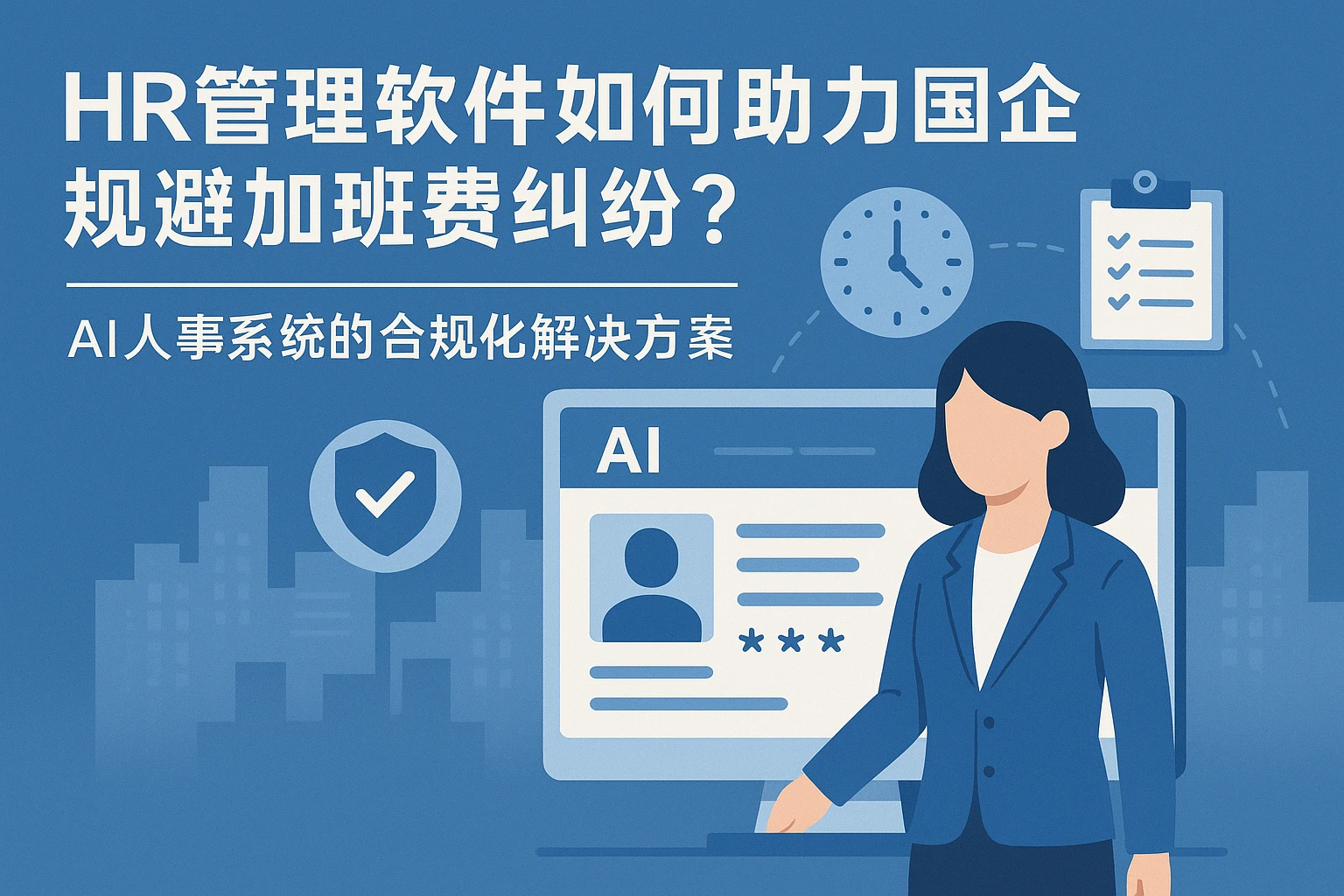HR管理软件如何助力国企规避加班费纠纷？AI人事系统的合规化解决方案