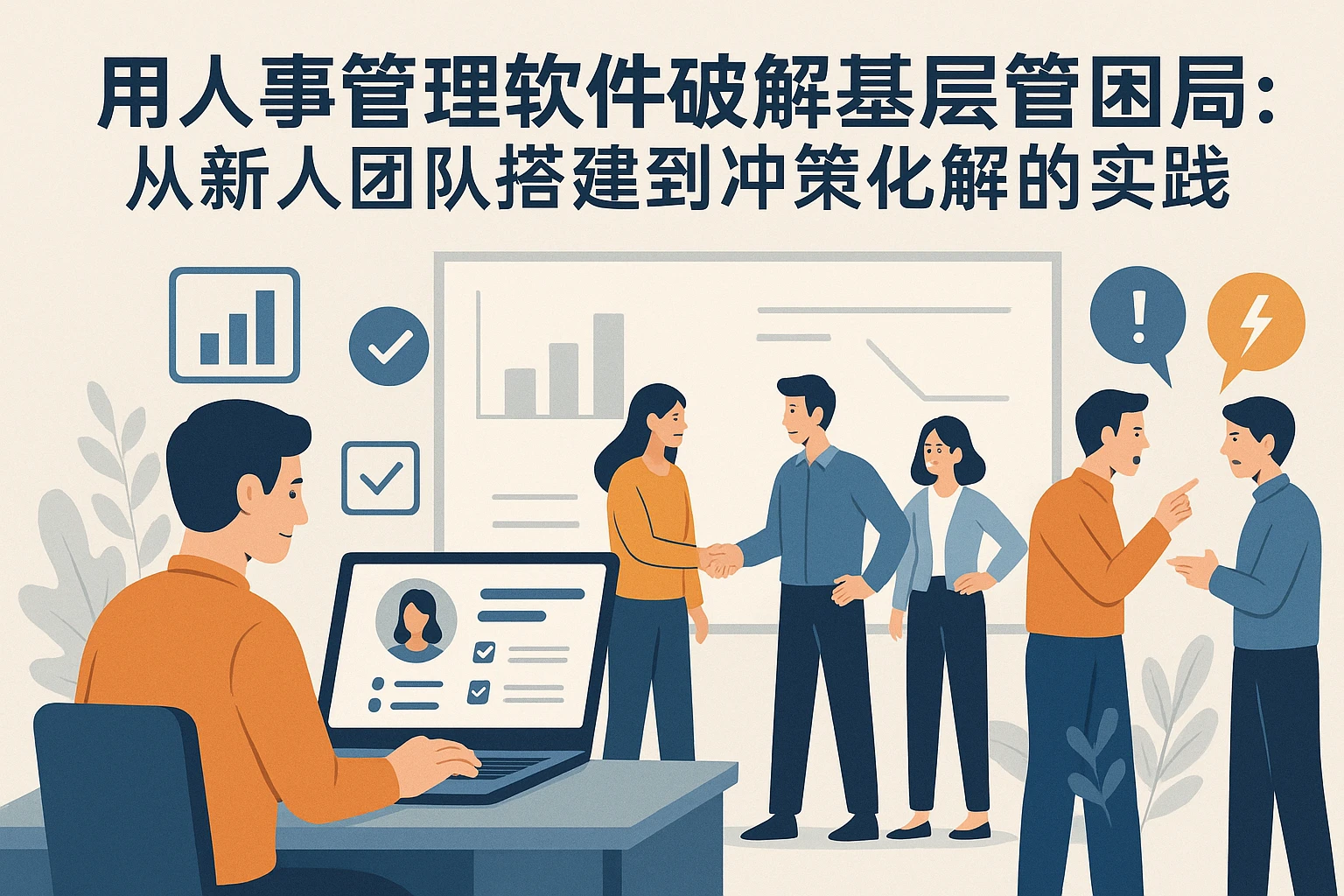 用人事管理软件破解基层管理困局：从新人团队搭建到冲突化解的实战路径