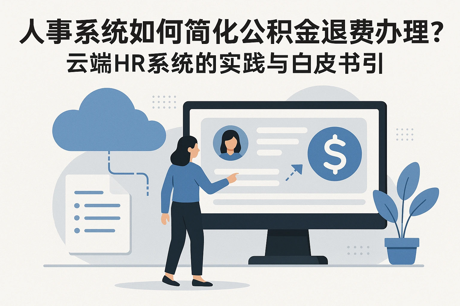 人事系统如何简化公积金退费办理？云端HR系统的实践与白皮书指引