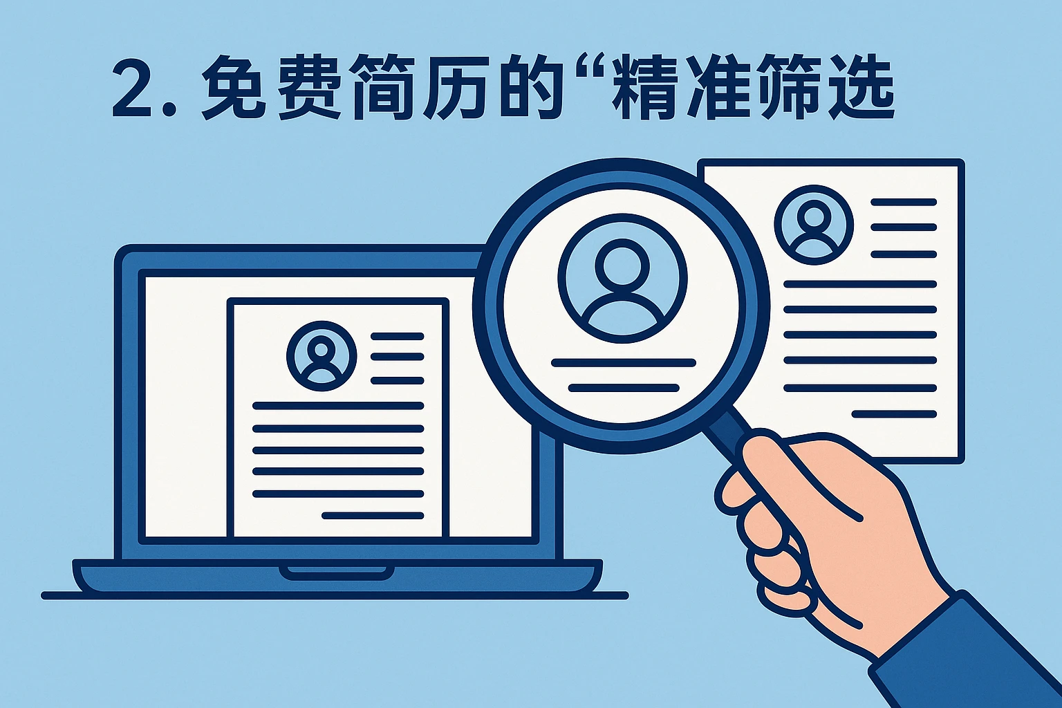2. 免费简历的“精准筛选”