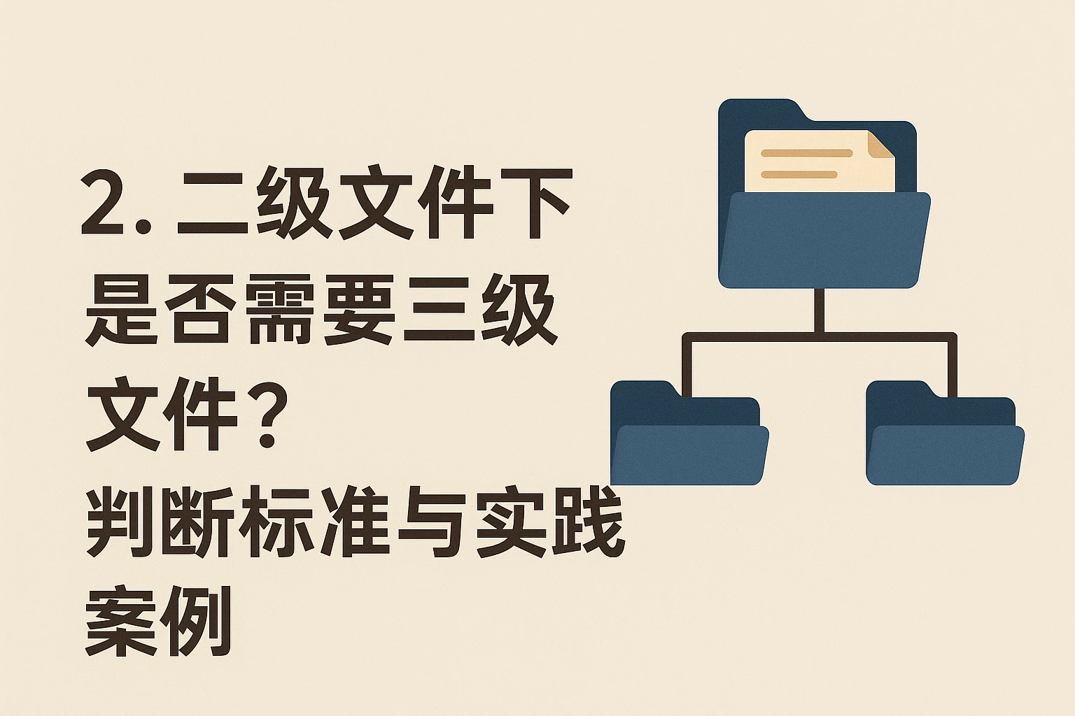 2. 二级文件下是否需要三级文件？判断标准与实践案例