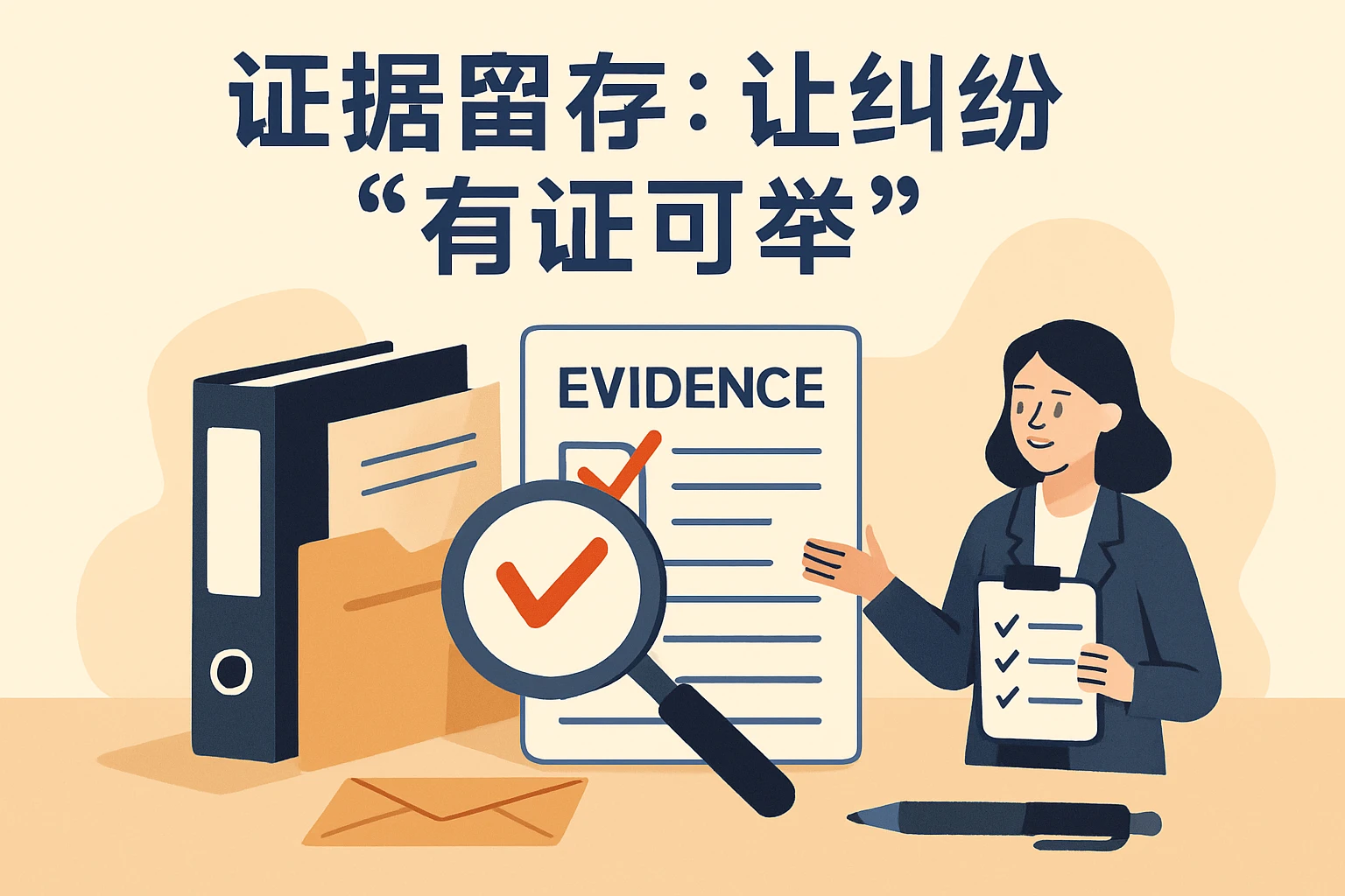 2. 证据留存：让纠纷“有证可举”