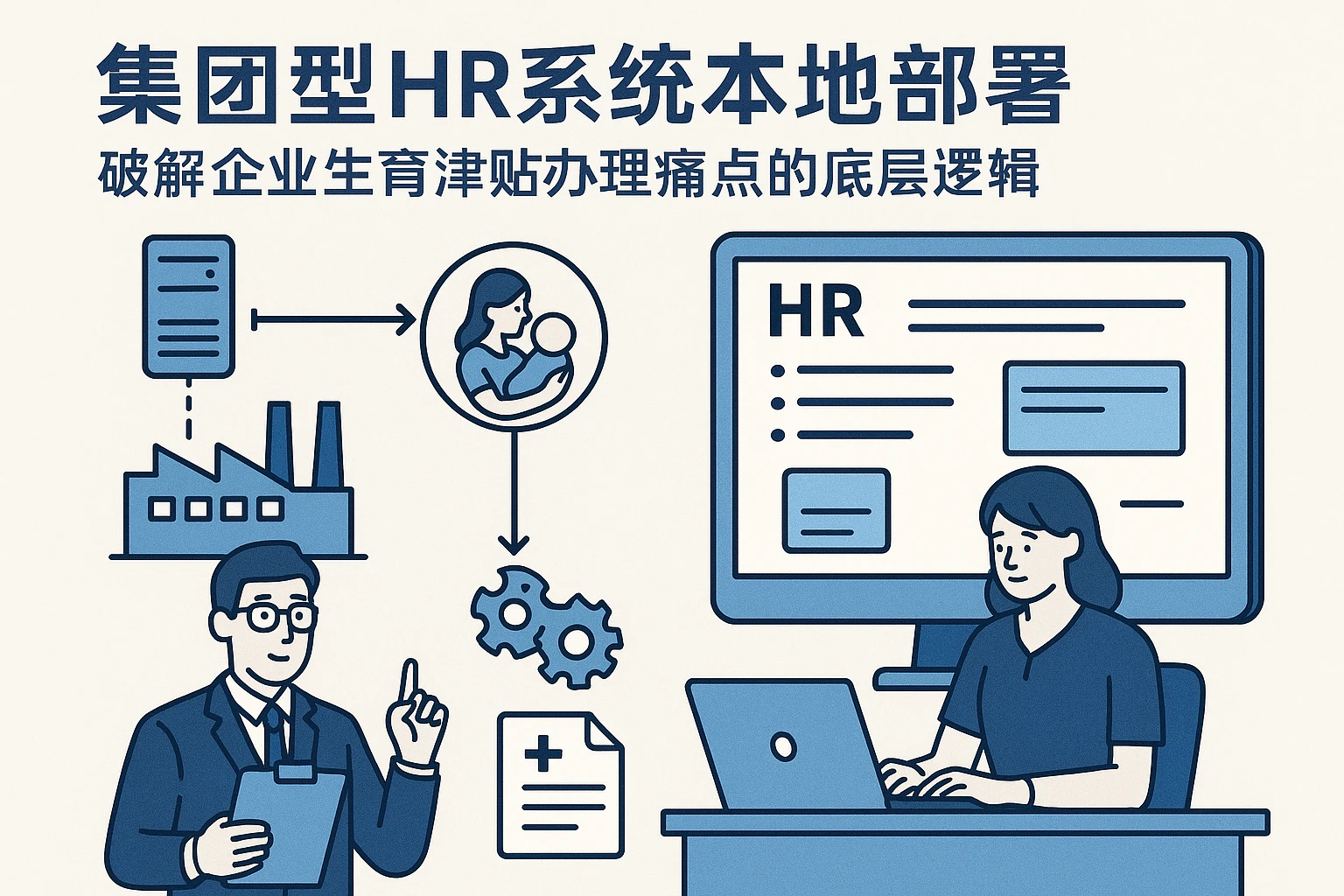 集团型HR系统本地部署：破解企业生育津贴办理痛点的底层逻辑