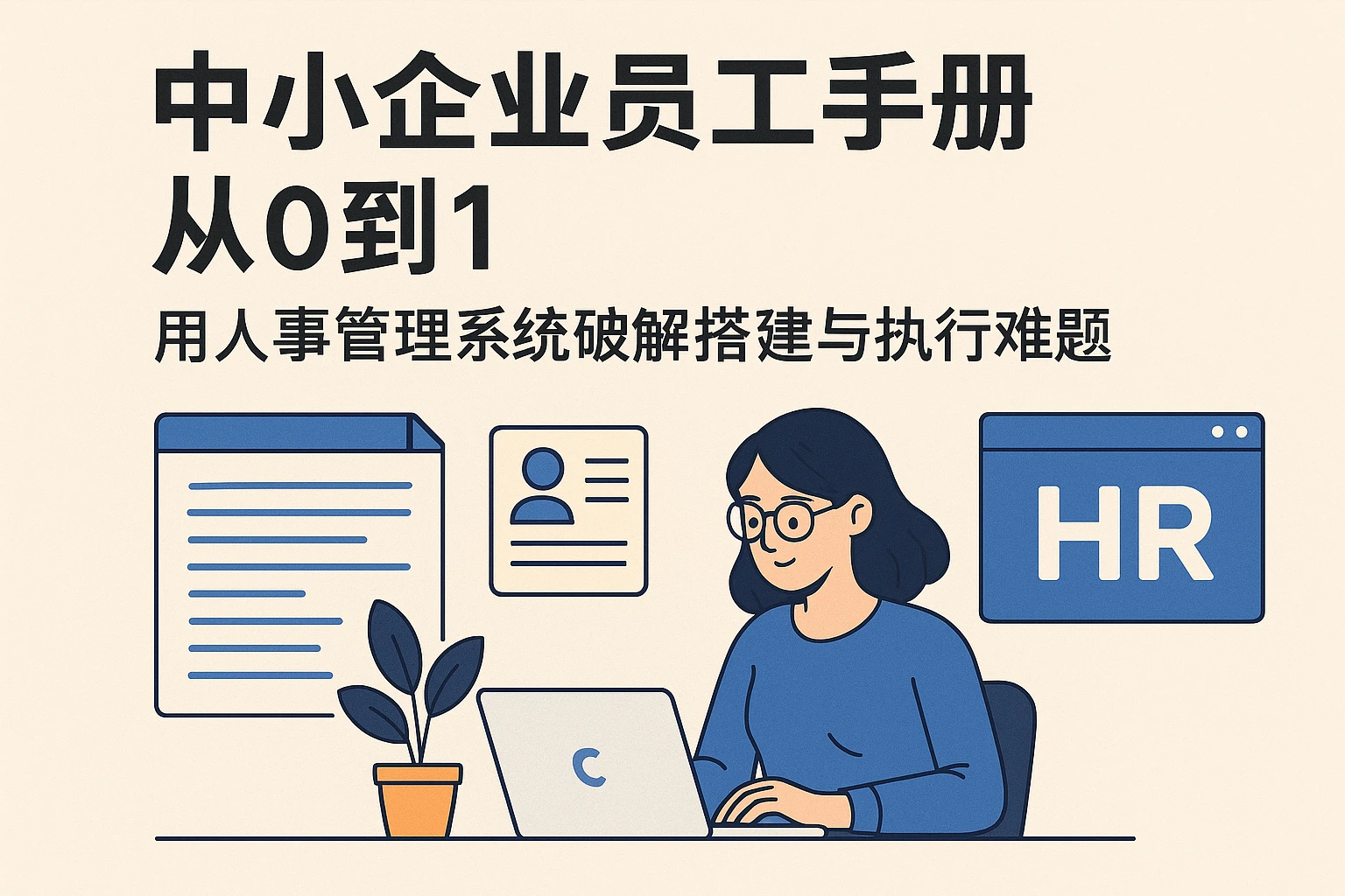 中小企业员工手册从0到1：用人事管理系统破解搭建与执行难题