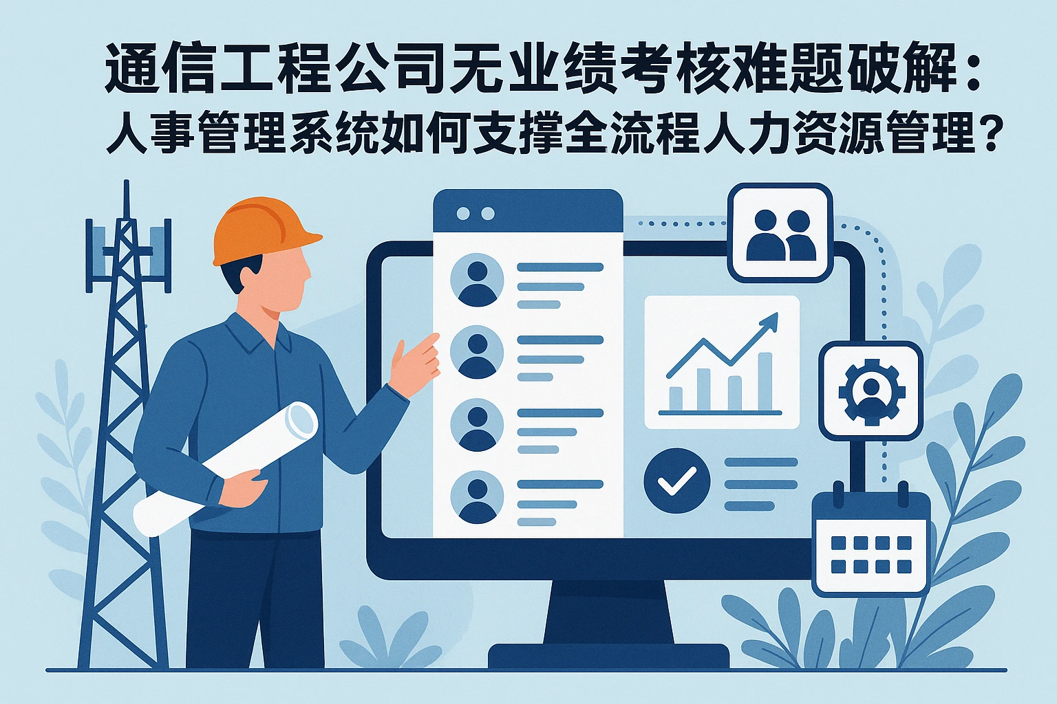 通信工程公司无业绩考核难题破解：人事管理系统如何支撑全流程人力资源管理？