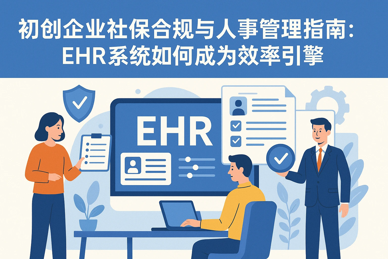 初创企业社保合规与人事管理指南：EHR系统如何成为效率引擎