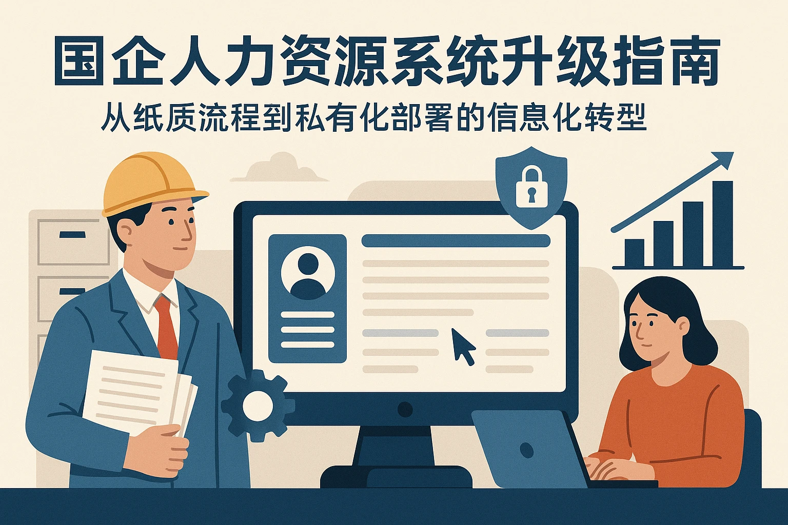 国企人力资源系统升级指南：从纸质流程到私有化部署的信息化转型