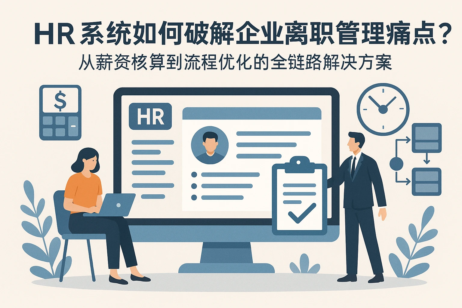 HR系统如何破解企业离职管理痛点？从薪资核算到流程优化的全链路解决方案