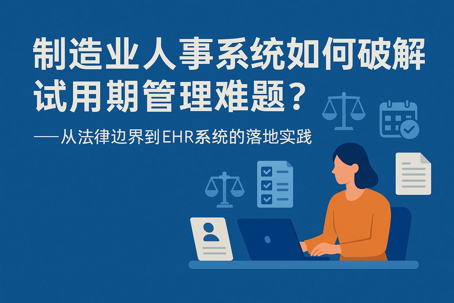 制造业人事系统如何破解试用期管理难题？——从法律边界到EHR系统的落地实践