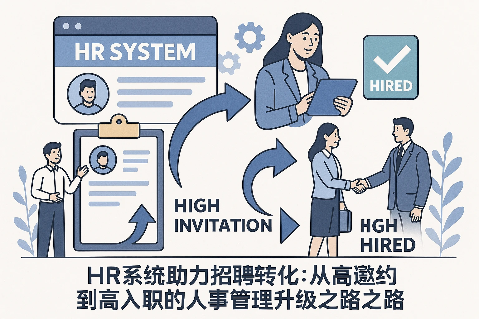 HR系统助力招聘转化：从高邀约到高入职的人事管理升级之路