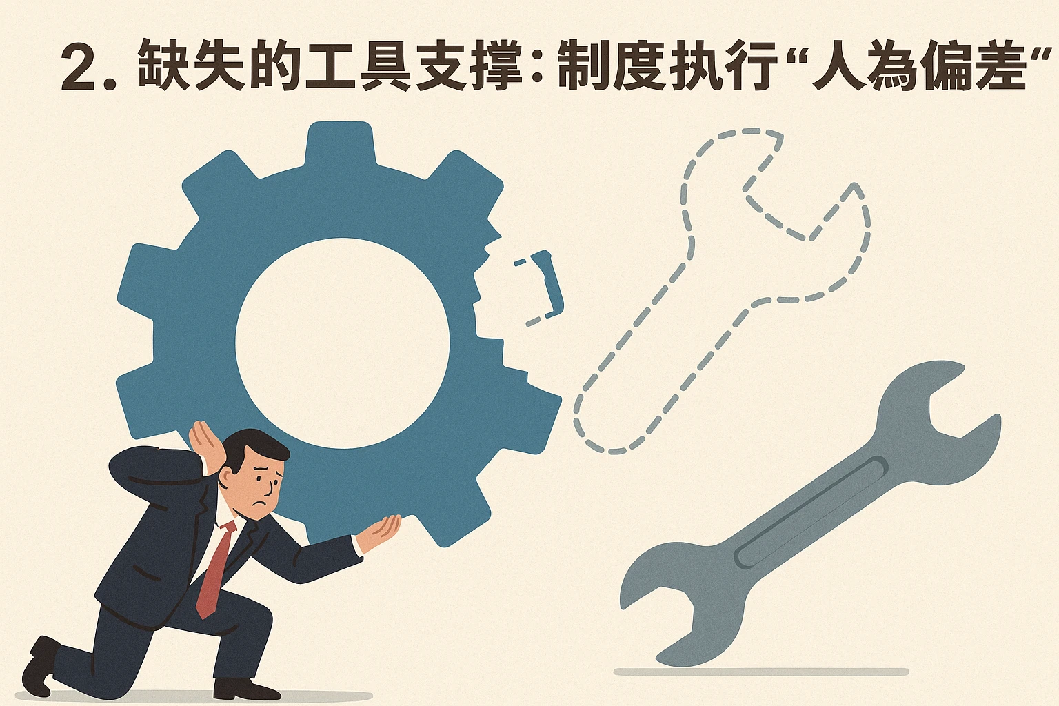 2. 缺失的工具支撑：制度执行的“人为偏差”