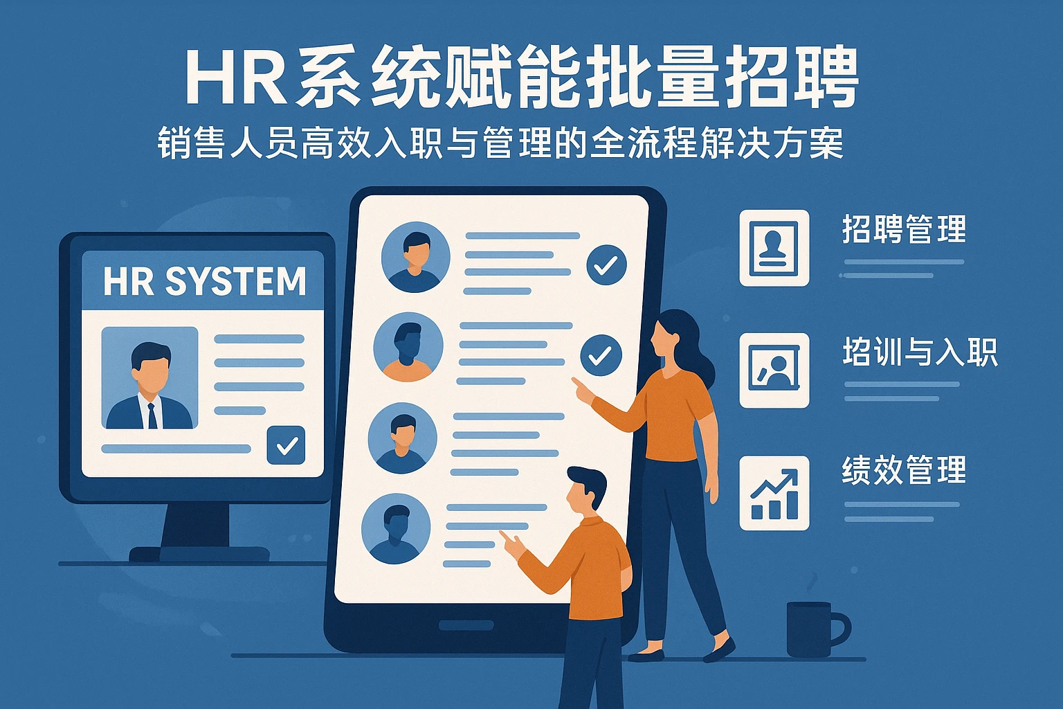 HR系统赋能批量招聘：销售人员高效入职与管理的全流程解决方案