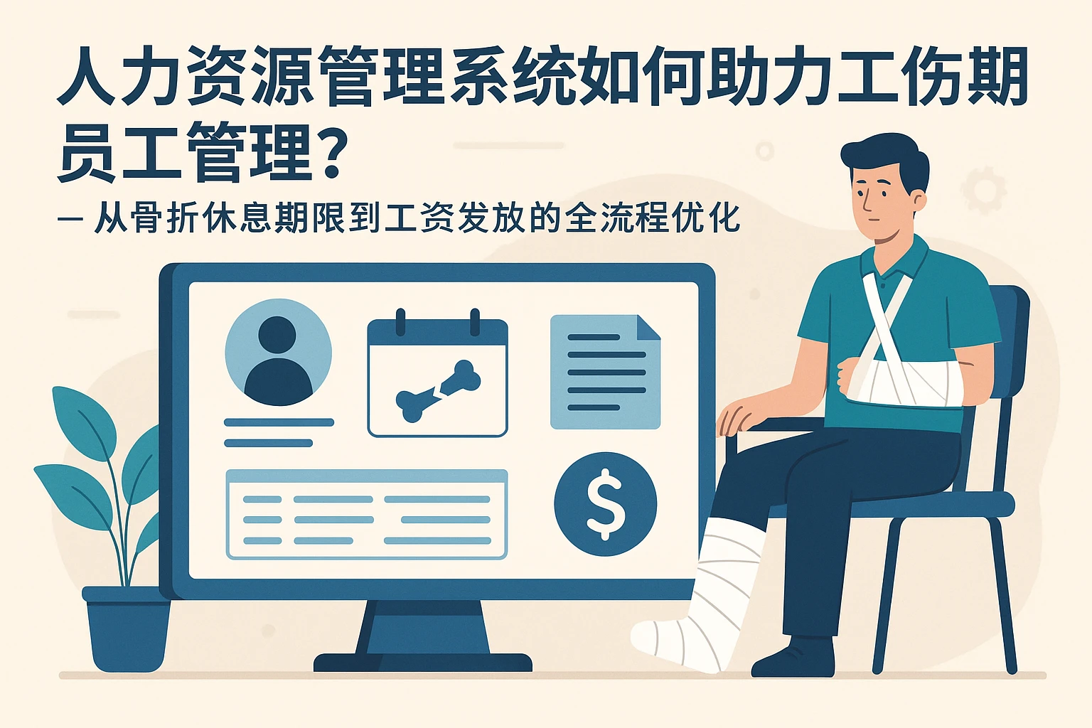 人力资源管理系统如何助力工伤期员工管理？——从骨折休息期限到工资发放的全流程优化