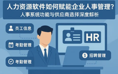 人力资源软件如何赋能企业人事管理？人事系统功能与供应商选择深度解析