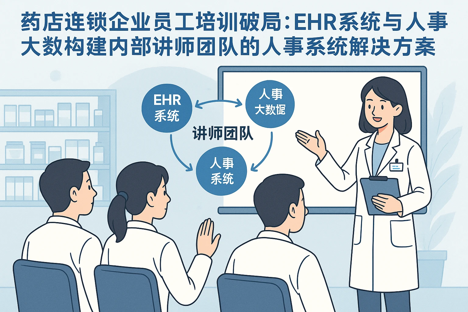 药店连锁企业员工培训破局：EHR系统与人事大数据构建内部讲师团队的人事系统解决方案