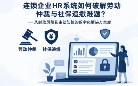 连锁企业HR系统如何破解劳动仲裁与社保追缴难题？——从时效风险到主动防控的数字化解决方案