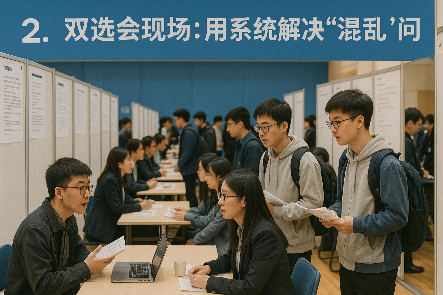 2. 双选会现场：用系统解决“混乱”问题