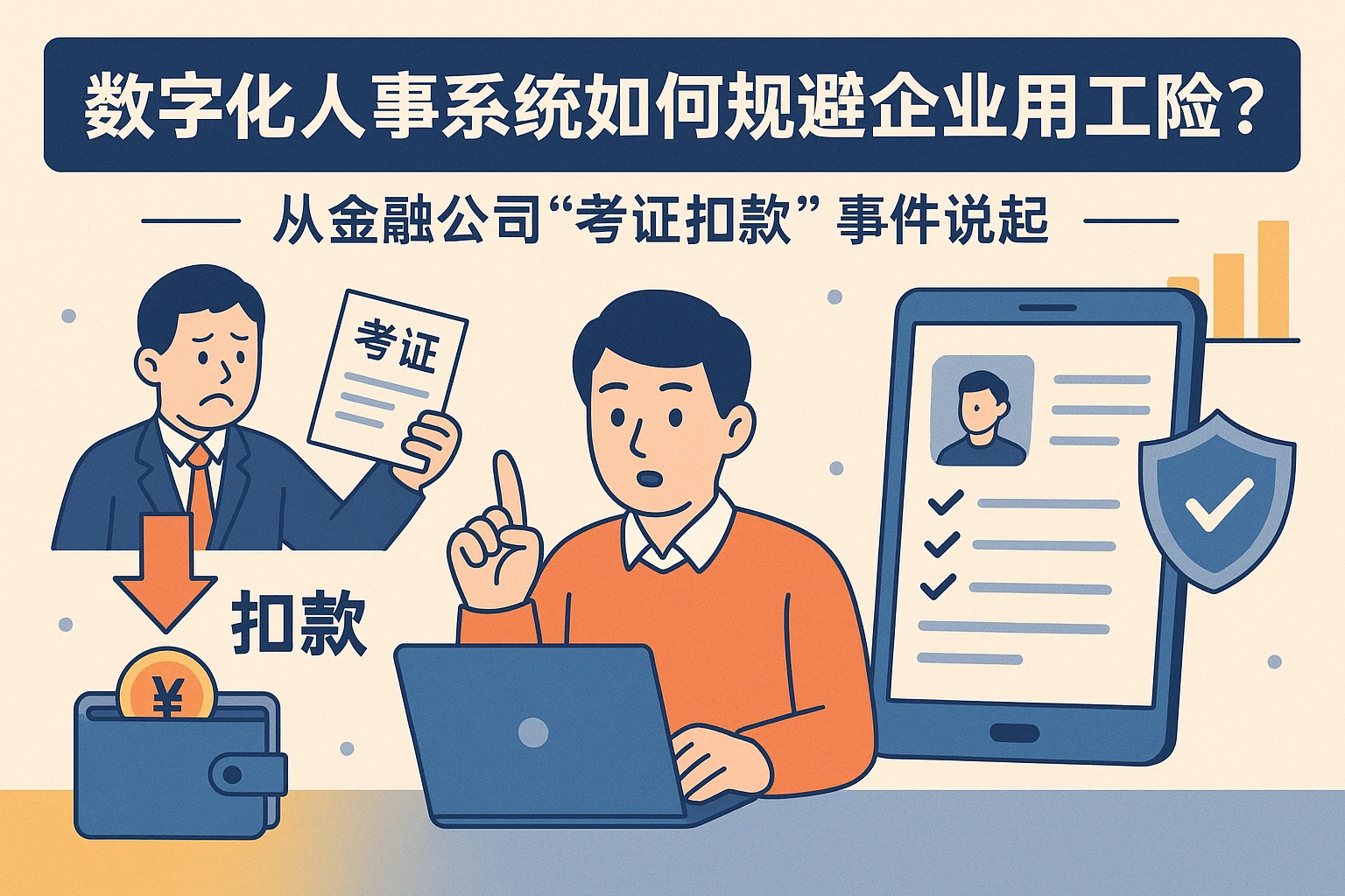 数字化人事系统如何规避企业用工风险？从金融公司“考证扣款”事件说起