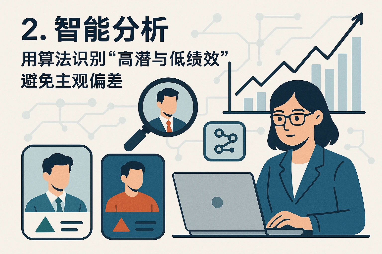 2. 智能分析：用算法识别“高潜与低绩效”，避免主观偏差