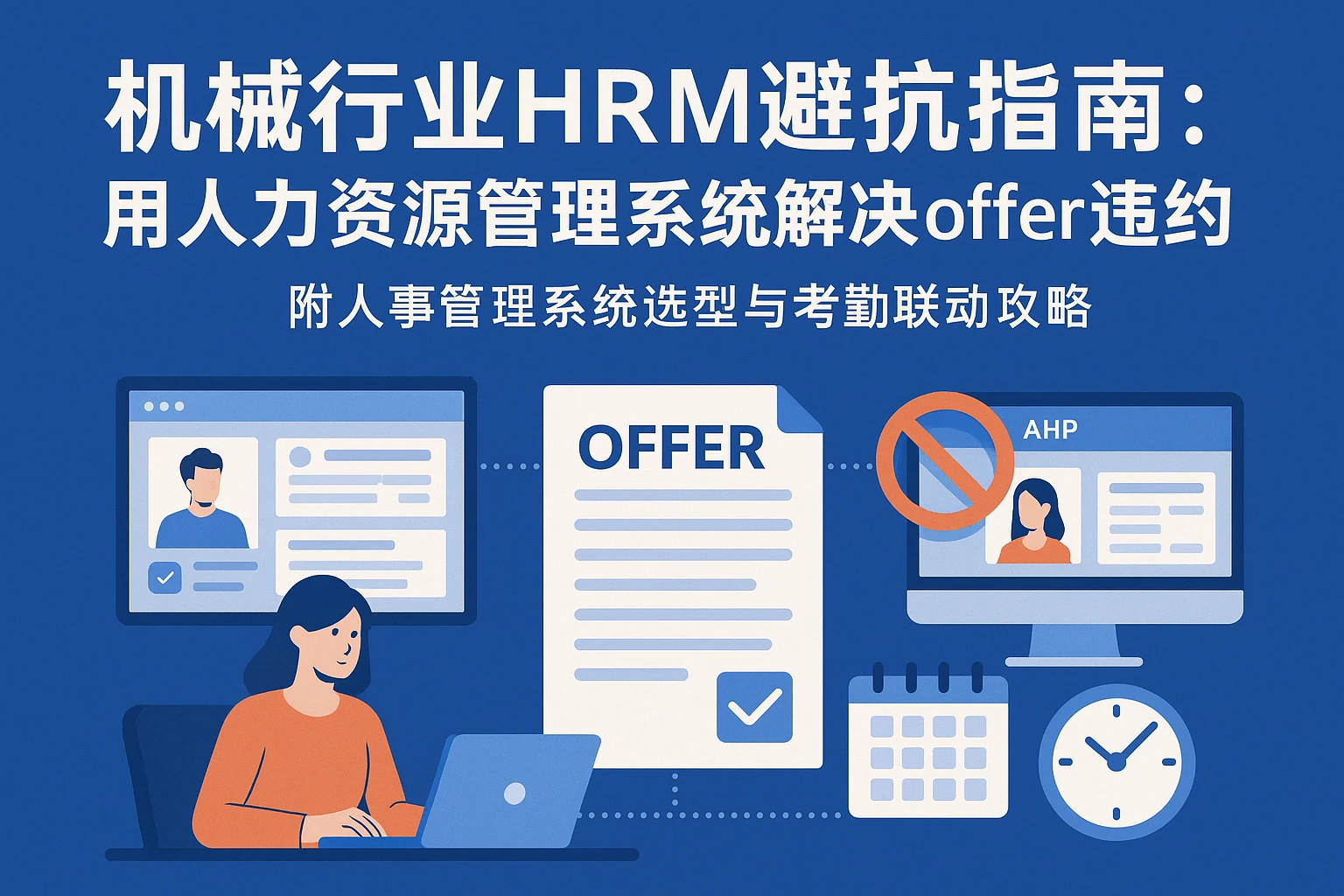 机械行业HRM避坑指南：用人力资源管理系统解决offer违约痛点，附人事管理系统选型与考勤联动攻略