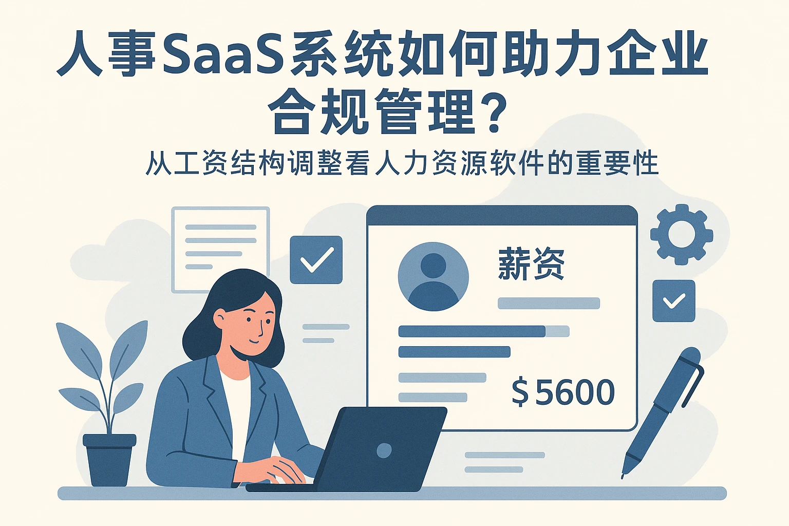 人事SaaS系统如何助力企业合规管理？从工资结构调整看人力资源软件的重要性
