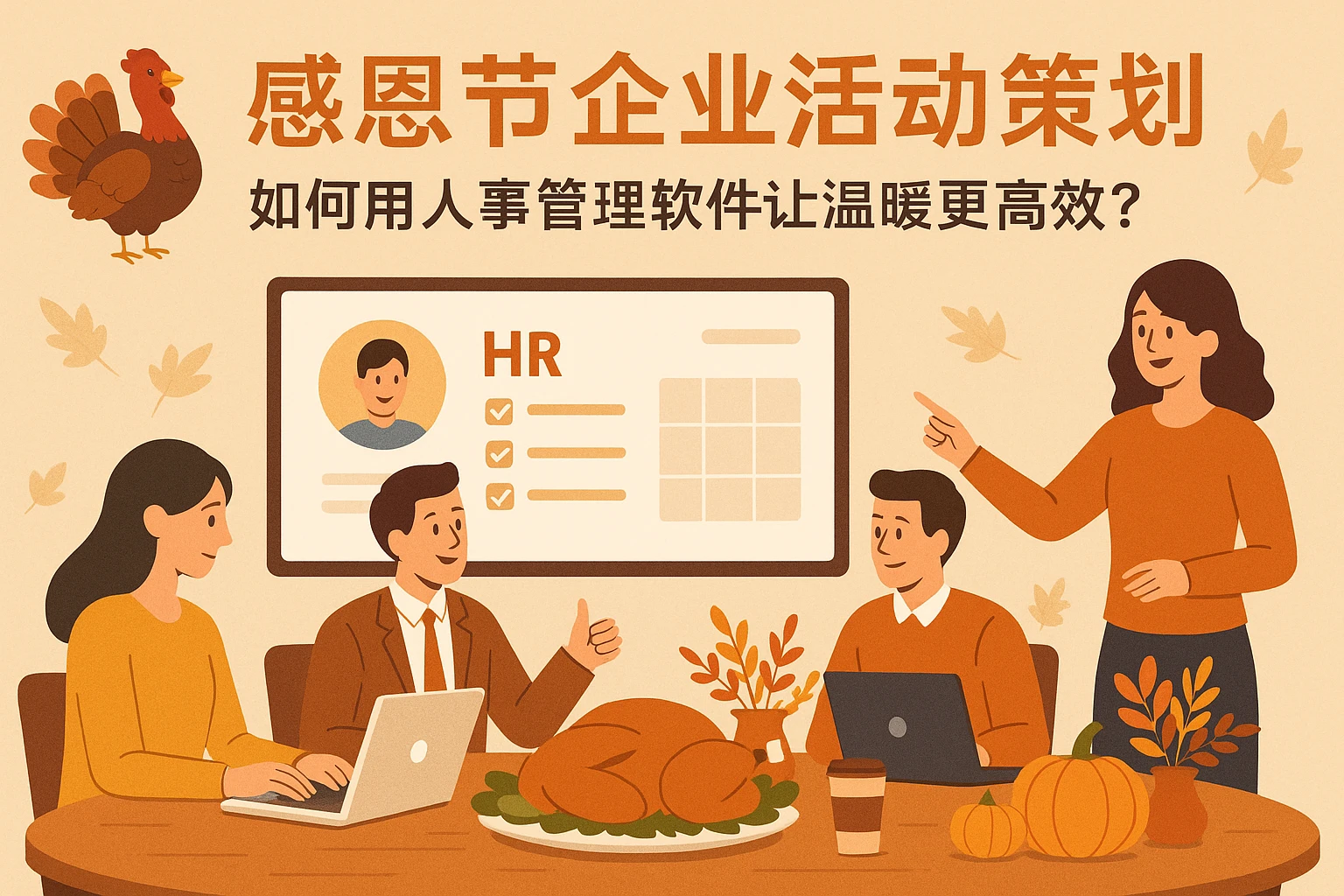 感恩节企业活动策划：如何用人事管理软件让温暖更高效？