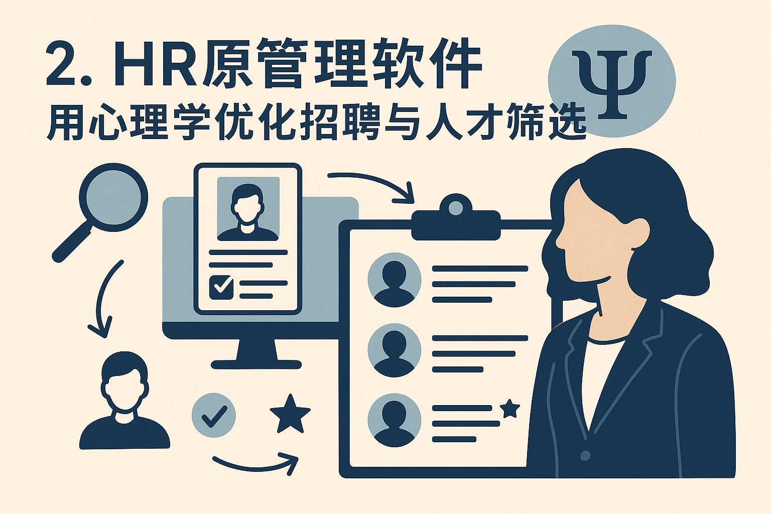 二、HR管理软件：用心理学优化招聘与人才筛选