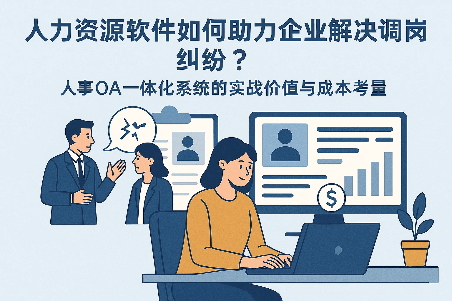 人力资源软件如何助力企业解决调岗纠纷？人事OA一体化系统的实战价值与成本考量