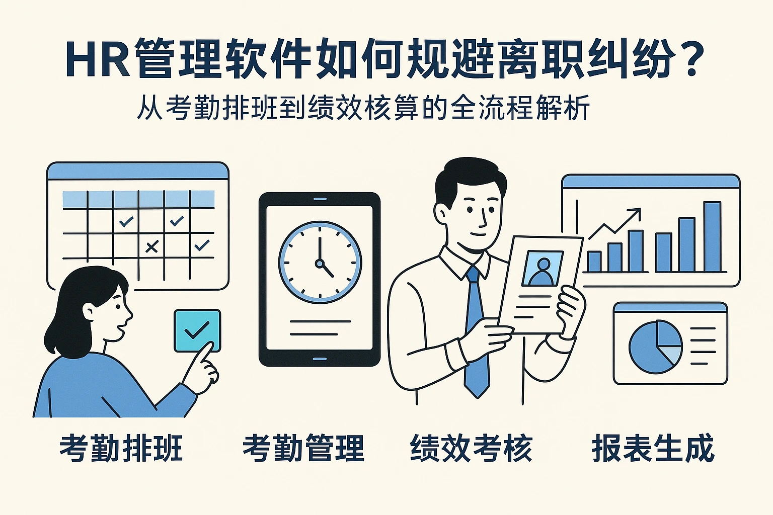 HR管理软件如何规避离职纠纷？从考勤排班到绩效核算的全流程解析