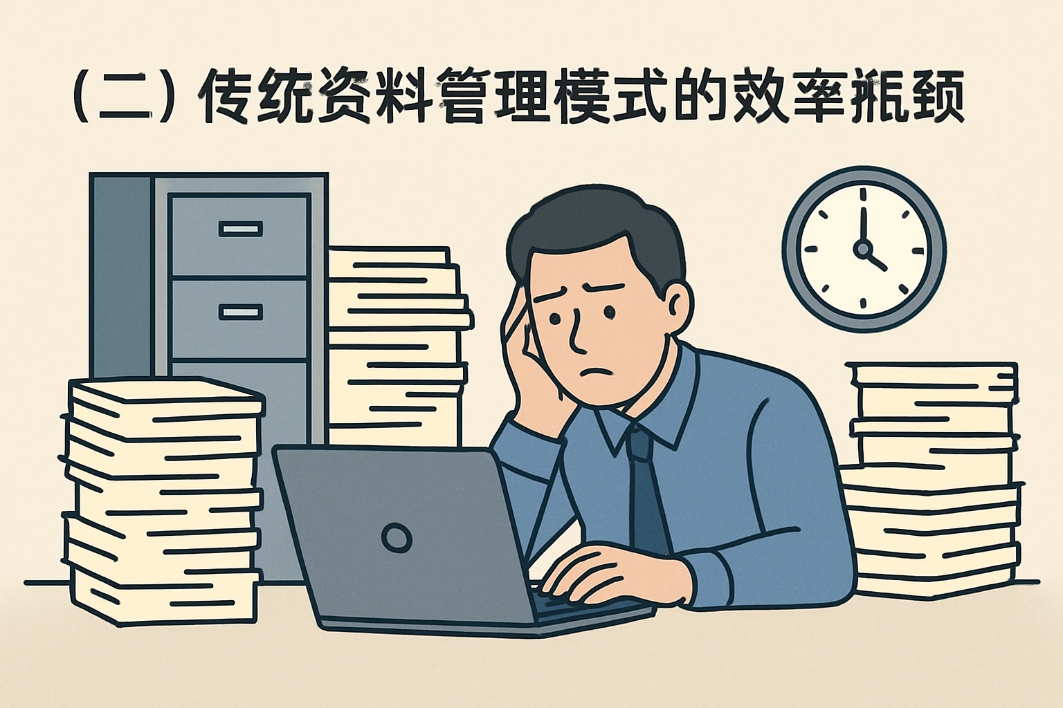 （二）传统资料管理模式的效率瓶颈