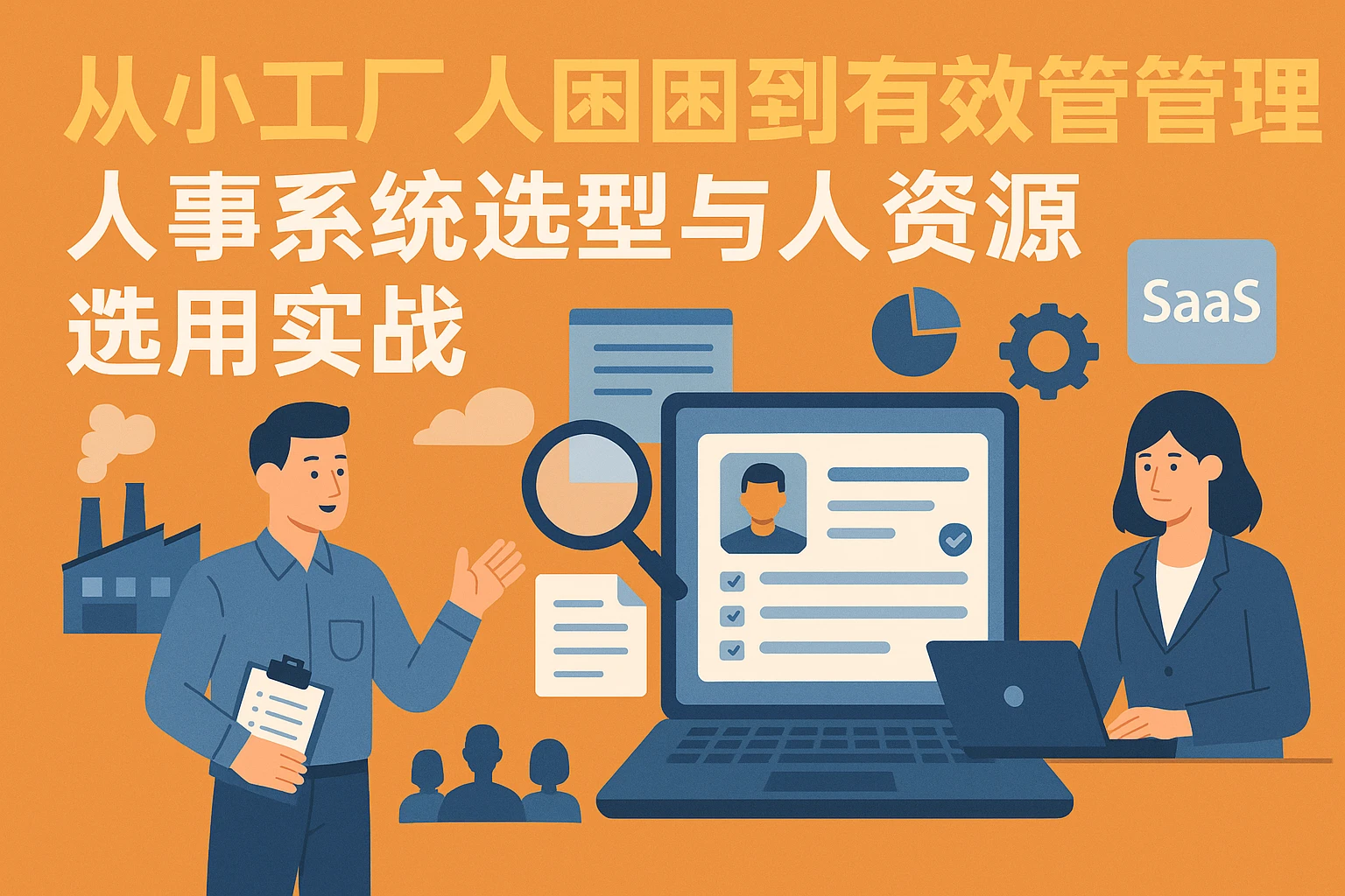 从小工厂人事困境到高效管理：人事系统选型与人力资源SaaS应用实战
