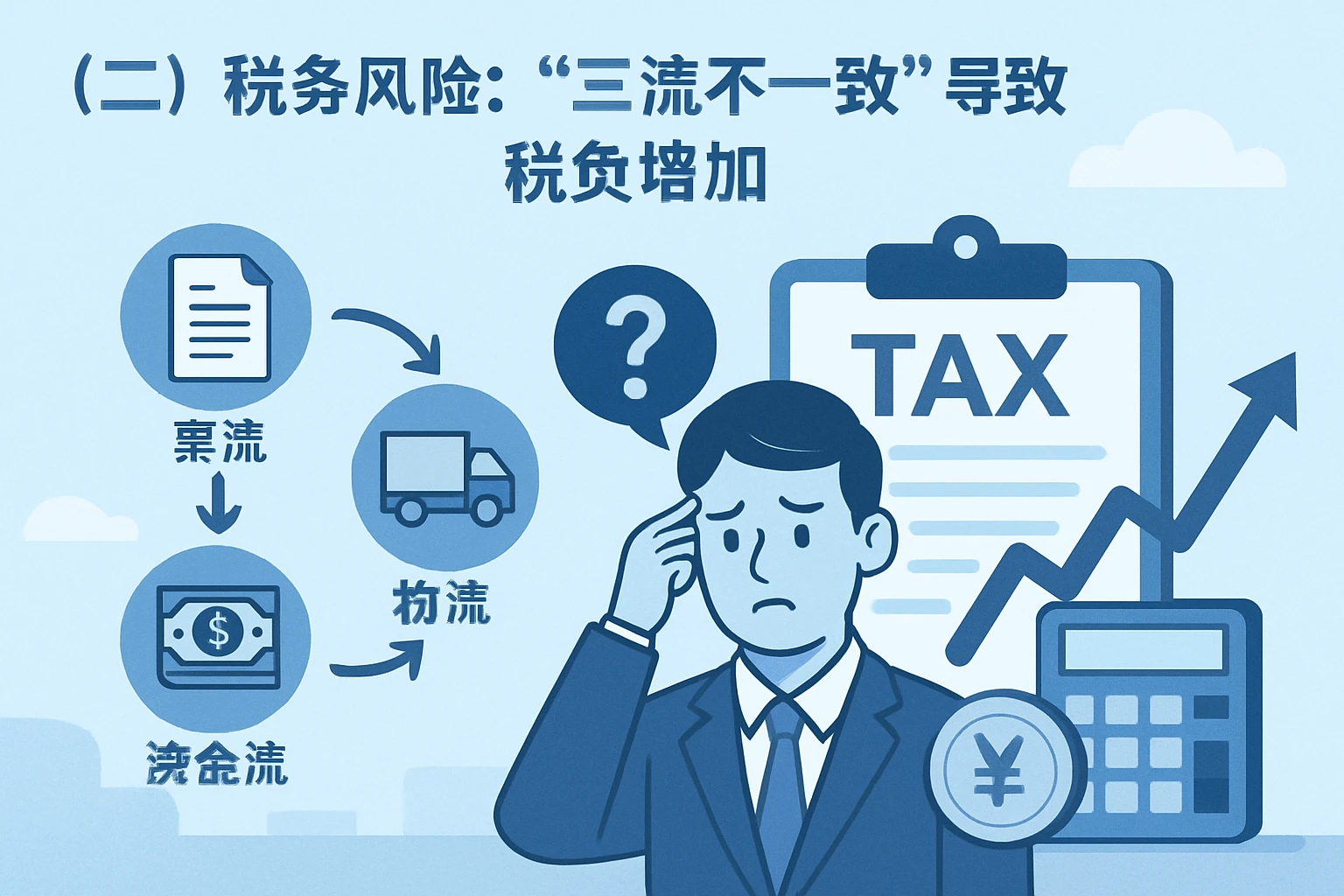 （二）税务风险：“三流不一致”导致的税负增加