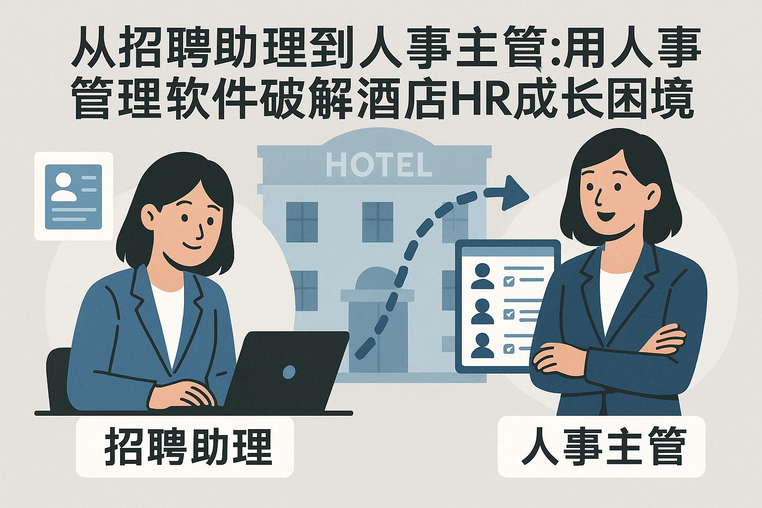 从招聘助理到人事主管：用人事管理软件破解酒店HR成长困境