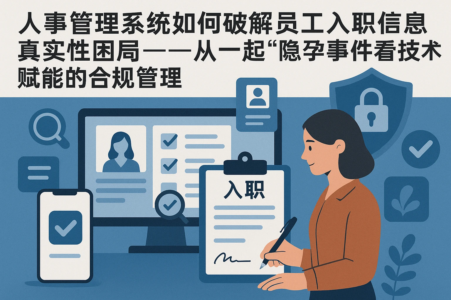 人事管理系统如何破解员工入职信息真实性困局——从一起“隐孕”事件看技术赋能的合规管理