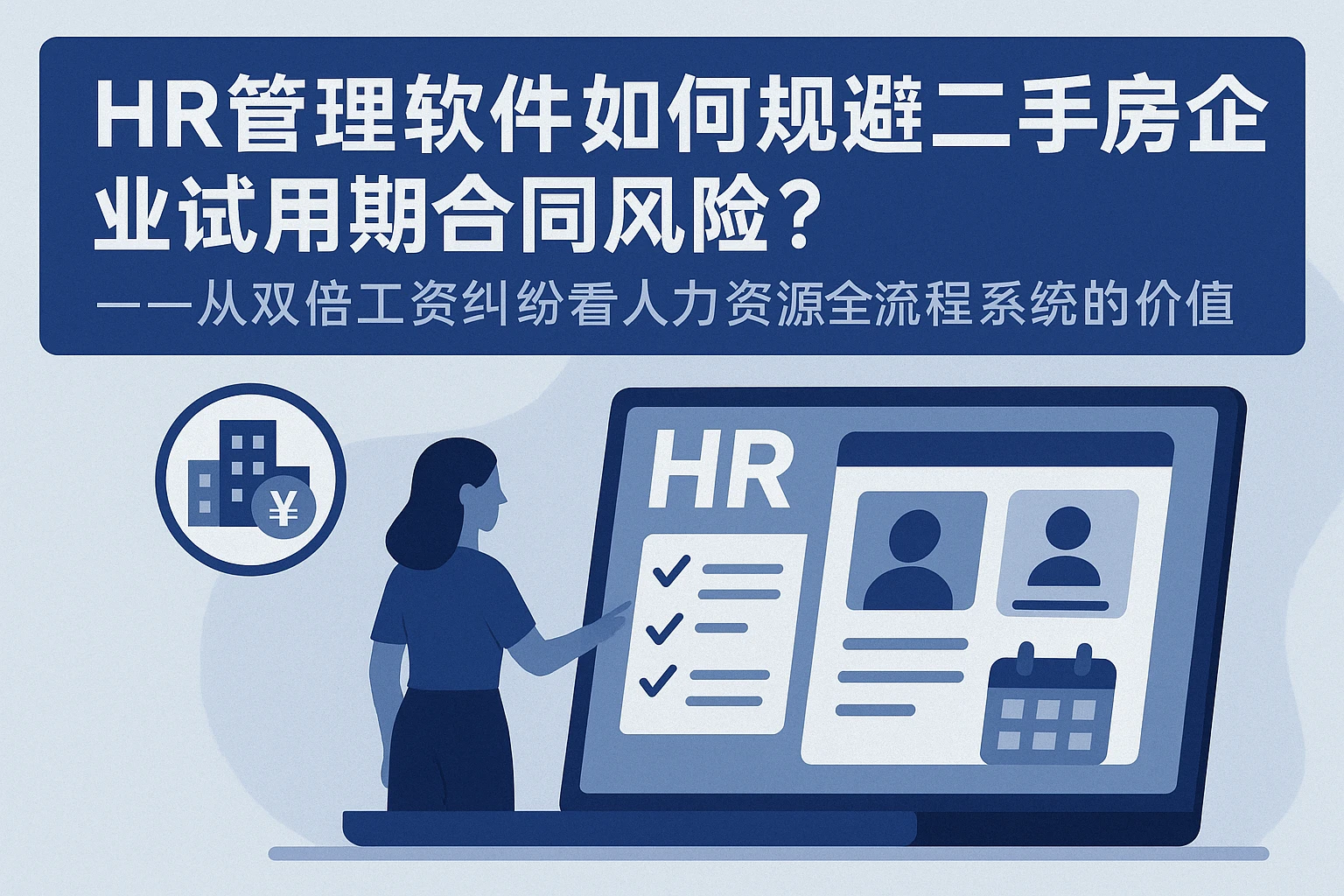 HR管理软件如何规避二手房企业试用期合同风险？——从双倍工资纠纷看人力资源全流程系统的价值