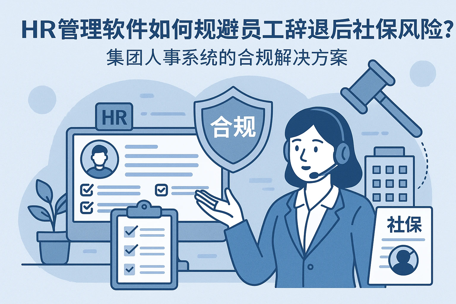 HR管理软件如何规避员工辞退后社保风险？集团人事系统的合规解决方案