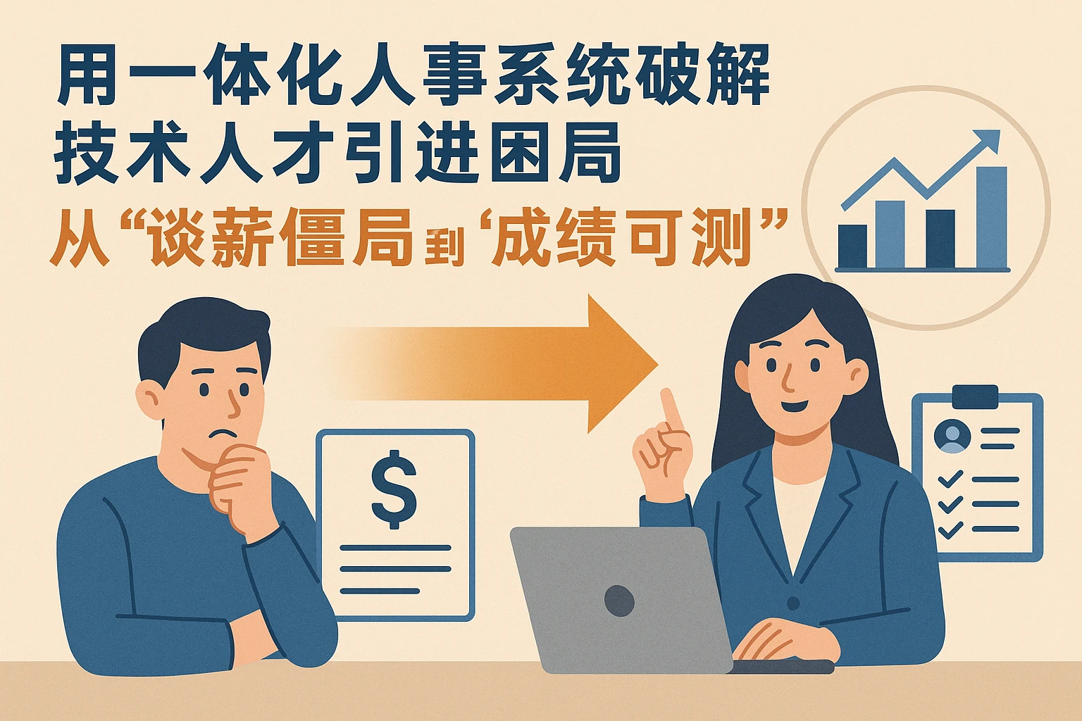 用一体化人事系统破解技术人才引进困局：从“谈薪僵局”到“成绩可测”