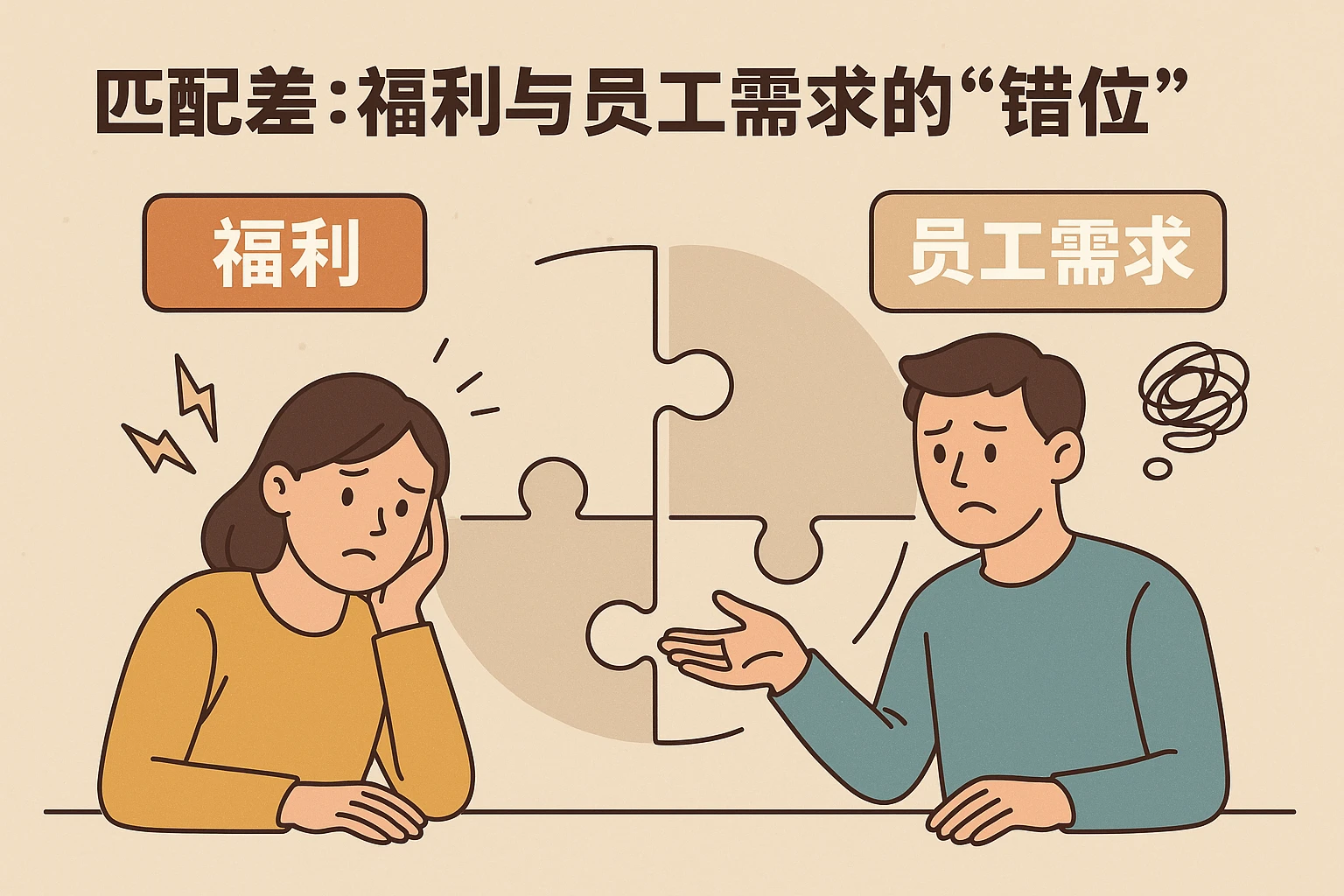 (2)匹配差:福利与员工需求的“错位”