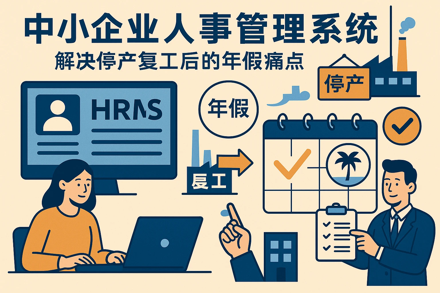 中小企业人事管理系统：解决停产复工后的年假痛点