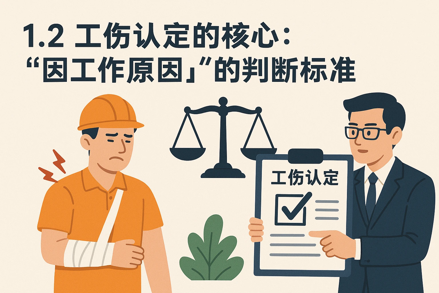 1.2 工伤认定的核心：“因工作原因”的判断标准