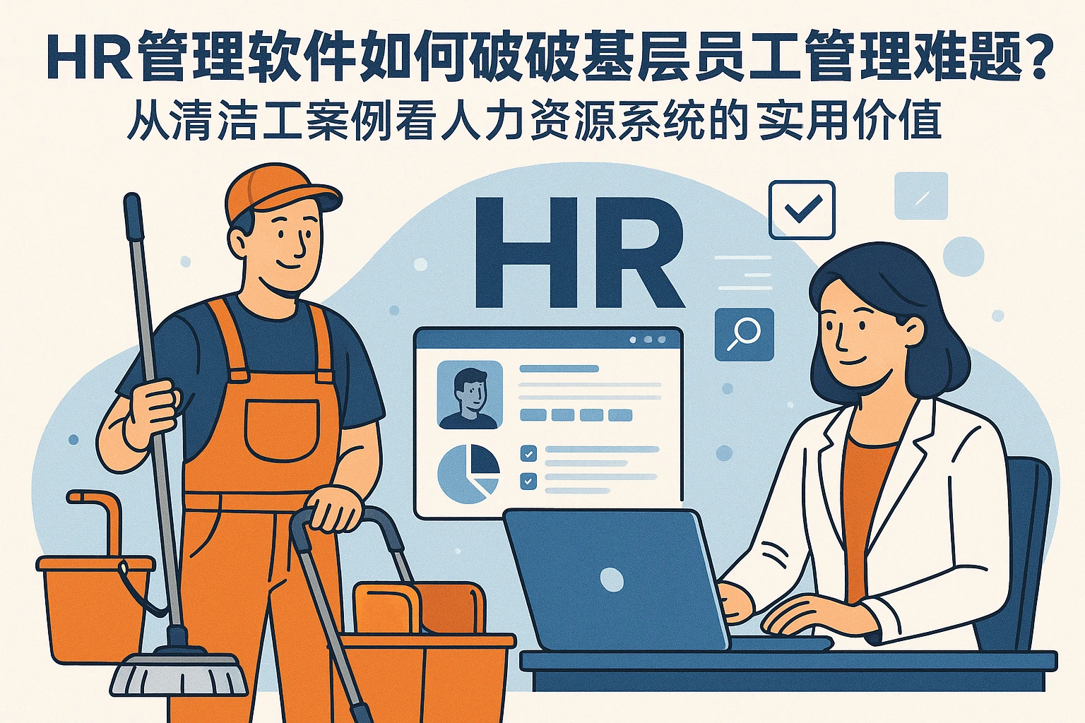 HR管理软件如何破解基层员工管理难题？从清洁工案例看人力资源系统的实用价值